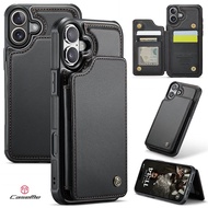 Caseme C22 Leather Case iPhone 16 - Casing Dompet Kulit iPhone 16