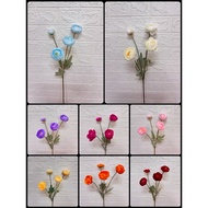 🇲🇾Lotus Camellia Flower 4Head Bunga Tea Rose Bunga 4Head