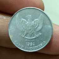 uang kuno koin logam 25 rupiah indonesia tahun 1993-1994