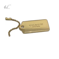 Hang tag coach gold ori authentic