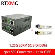 Gigabit Media Converter SFPTransceiver Module 5KM 1000Mbps Fast Ethernet RJ45 to Fiber Optic switch1