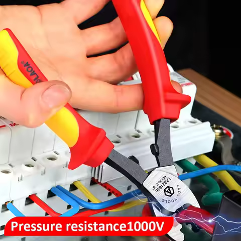 Insulated Cable Cutter 1000V Electrician Professional Pliers Shock Wire Stripper Tool VDE Pliers Cab