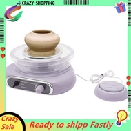Pottery Machine Pottery Wheel Machine Kit Adjustable Speed Pottery Machine US Plug