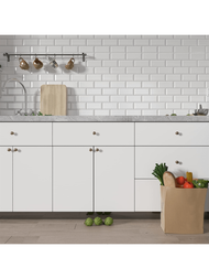 一捲白色紋理厚實現代極簡風格材質自粘可拆卸牆貼，防水防油壁紙，適用於浴室和廚房裝飾