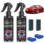 2Pcs P40 Car Scratch Quick Repair Nano Spray,Quick Paint Restoration,Instant Invisible Scratch Remov