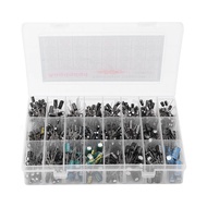 630Pcs Aluminum Electrolytic Capacitor Kit Assortment Box 24 Value 0.1uF‑1000uF for DIY