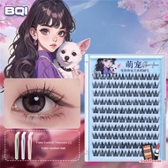 BQI 100 Cluster False Eyelashes With Glue Self-Adhesive New Upgraded Softer Lashes Glue-Free 10-12mm