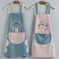 Aprons For Woman Kitchen Apron Household Apron for Oil-Proof Baking Accessories Waterproof Wipeable 