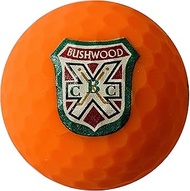 arcollectibles Caddyshack Style Sleeve of Three Bushwood Country Club Logo Orange Golf Balls