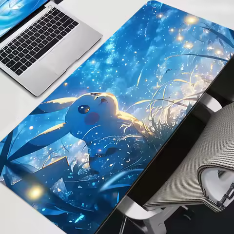 Mouse Pad Anime Gamer Large Pokemon Pikachu XXL Tablet Varmilo Keyboard Carpet Kawaii Gaming Accesso