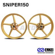 Enkei Mags 5 Spokes 5 Holes 522 Mags for Sniper150 Sniper155 1.6x17 /1.6x17 (pair)