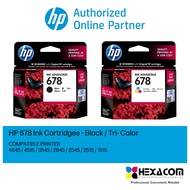 HP 678 Ink Cartridge Twin Pack/Combo-Pack - Black/Color