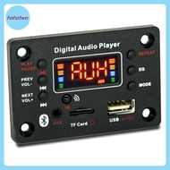 ha 12V Wireless  5.0 MP3 WMA Decoder Board Car Audio USB TF FM Radio Module Color Screen MP3 Player 