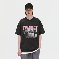 FPA Boys' Retro Print T-Shirt - Black Short Sleeve with Distressed Look