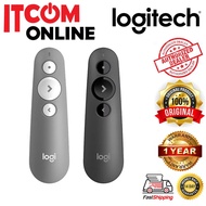 LOGITECH R500S RED LASER WIRELESS BLUETOOTH PRESENTER (910-006521)(910-006522) BLK/GREY