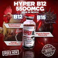 Hyper b12 5500mcg (Vitamin b12 + b15 w/ Mthltestos for rooster conditioning and breeding, Poultry.)
