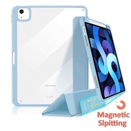 Magnetic Split Case Hard Cover with Pencil Holder Compatible with iPad Air5 Air4 Air3 Pro 11 12.9 10.5 10.2 inch Mini 6