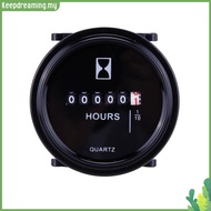 Engine Hour Meter High Precision Machinery Timer 6V-80V Quartz Timer Hourmeter Waterproof Hour Count