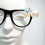 TIMBEE LO 珍珠小花眼鏡框 裝飾眼鏡