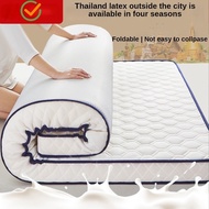 【hot Sale】thailand Latex Mattress Household Hotel Mattress Double 1.8m Thick Foldable Mattress Sponge Cushion Student Dormitory Sleeping Mat Mattress