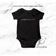 Jumper Bayi Custom Nama Friends Font Lucu Baby Romper - Little Josie