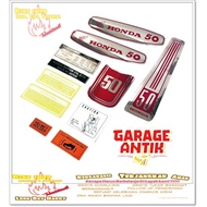 Striping sticker sticker honda c50 classic vintage motorbike potty