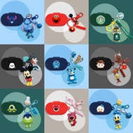 For Baseus Bowie MA10 Pro Silicone Soft Case Cartoon Coffee Bear Keychain Pendant Cute Sesame Street