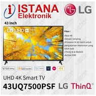 LG 43 INCH UHD 4K SMART DIGITAL TV 43UQ7500PSF