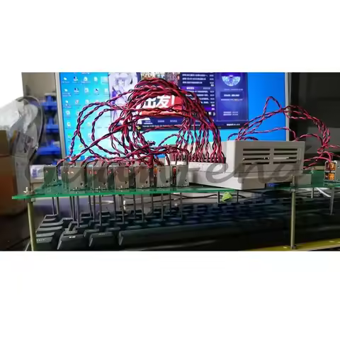 24-Way clicker automatic keyboard mechanical arm office brick hanging aging test