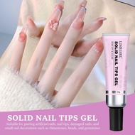 Solid Nail Curing Gel Adhesive for Nails Soft Gel Nail Tips Gel for Fake Nails  joltsg