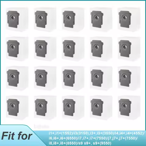 Vacuum Bags for iRobot Roomba i s j 100 400 500 Series All Clean Base, Fit i3+ i4+ i5+ i6+ i7+ i8+ j