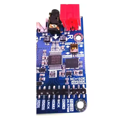 Dlhifi I2S ADC Hifi Audio Acquisition Card Module WM8782S Master Slave Mode Development Board 24BIT 