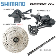DEORE M5100 11Speed Groupset Shifter Rear Derailleur Cassette 42 46 50 51 52T Chain HG-601 X11 parts