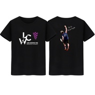 local shipping LEE CHONG WEI Sukan Badminton Bola kebangsaan Casual Short Sleeve T Shirt Unisex 100%
