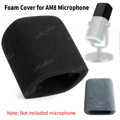 Sponge Foam Cover for AM8 Microphone High Density Mic Windscreen Pop Filter Noise Reduction for AM8 