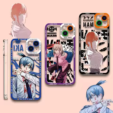 Chainsaw Mans Anime Case For Samsung Galaxy S25 Ultra S24 S22 S23 S21 Plus FE A56 A36 A26 5G A16 A06