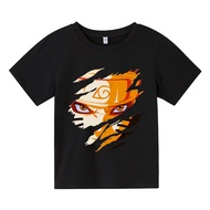 Anime Nruto T Shirt Kids Boys Clothes Kakashi Orochimaru Sasuke Gaara Short Sleeve Children Clothing