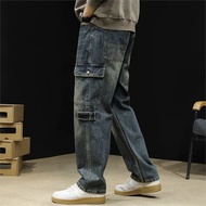 seluar slack lelaki seluar cargo lelaki seluar kargo lelaki Street Wear Jeans Men 2025 New Style Aut