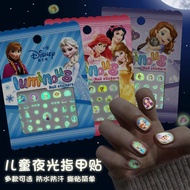 Disney Luminous Nail Stickers Children Luminous Nail Stickers for Girls Aisha Princess Aisha Childre