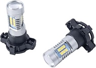 GFJMC Xenon White Error Free 21-SMD PY24W 5200s LED Bulbs Compatible With BMW E90/E92 3 F10/F07 5 Se