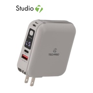 พาวเวอร์แบงค์ TECHPRO ความจุ 15000 mAh Built-in Cable BC19 by Studio7