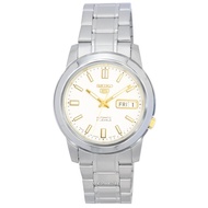 Seiko 5 Stainless Steel White Dial Automatic SNKK07 SNKK07J1 SNKK07J Mens Watch