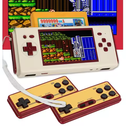 HG-938 4.3'' HD Wireless Red And White Handheld Game Console,Retro Game Player Compatible With FC Ye