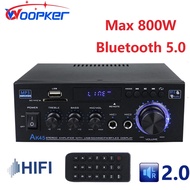 New Woopker Power Amplifier AK45 Digital AMP Max Power 90Wx2 Channel 2.0 Bluetooth 5.0 Surround Soun