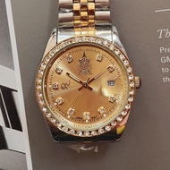 นาฬิกา ภปร 2 กษัตริย์ เก่าเก็บไม่ผ่านการใช้งาน ระบบถ่าน ถ่านใหม่ หรูหรามาก ทรง Rolexใส่ได้ทั้งชายหญิง