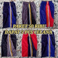 50 Ribu dapat 5pcs Celana pendek olahraga pria dewasa/Celana kolor pendek santai harian/Celana kolor