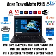 Acer TravelMate P214 Laptop Intel i5 10th Gen 14" | 8GB RAM 256GB SSD | Windows 11 | 1 YEAR WARRANTY