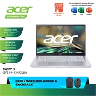 Acer Swift 3 FHD Laptop SF314-43-R2Q8/R7TH/R3R9   (14"/RYZEN 7 5700U  AMD RADEON Graphics W10 OPI)