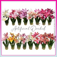 1 BUNDLE - PREMIUM 5 HEAD ORCHID/LATEX 3D ORCHID/ORKID VIRAL/ARTIFICIAL ORCHID/仿真兰花/白玉兰/百香兰/小惠兰/3D打印