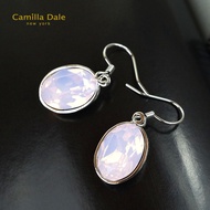 CamillaDale Rose Opal Earrings Using Austria SW Crystal Fancy Stone 4120
